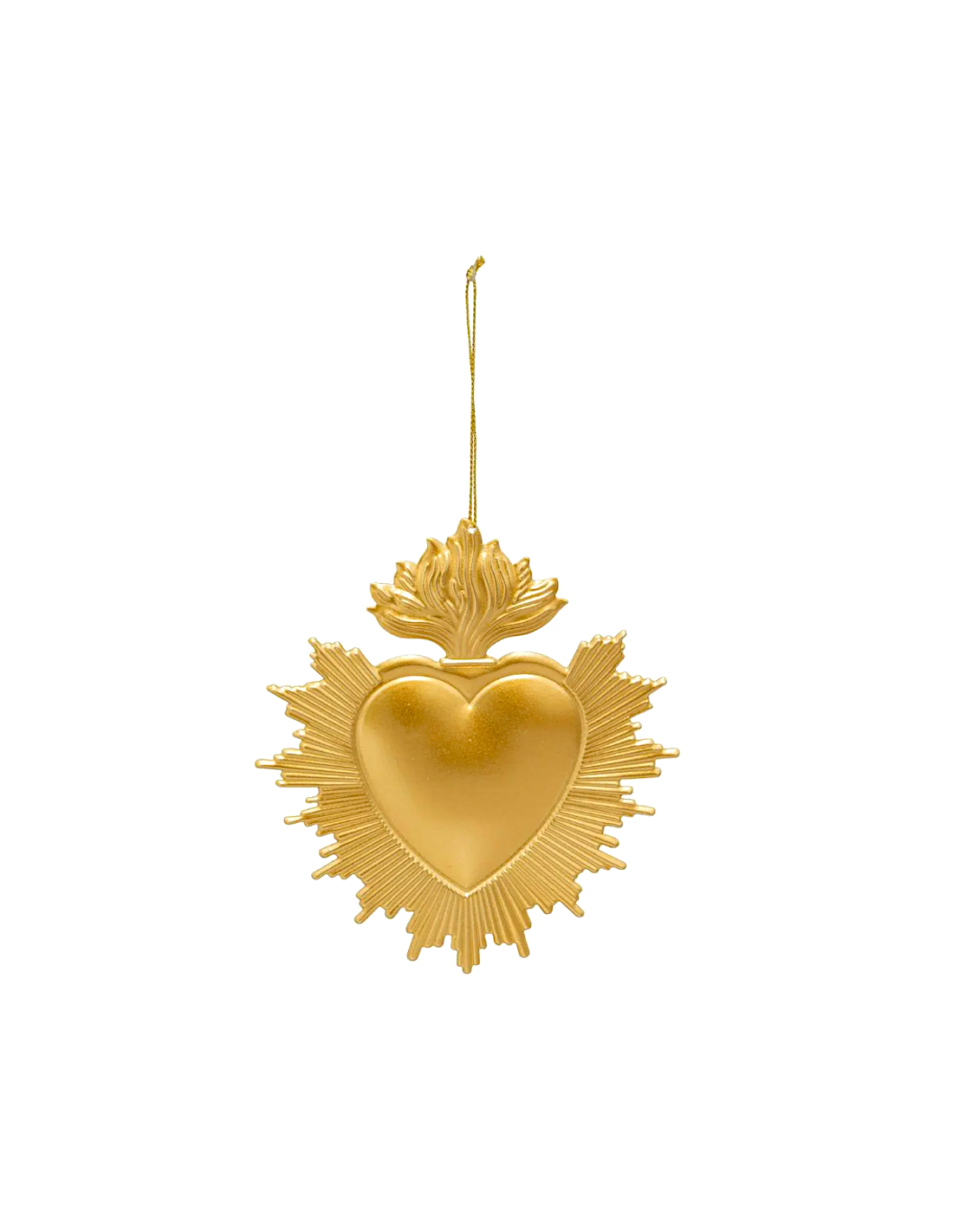 SFERE E PENDAGLI: vendita online Decorazione pendente cuore di Natale ex-voto 12x14cm in metallo dorato - La magia di Natale ...