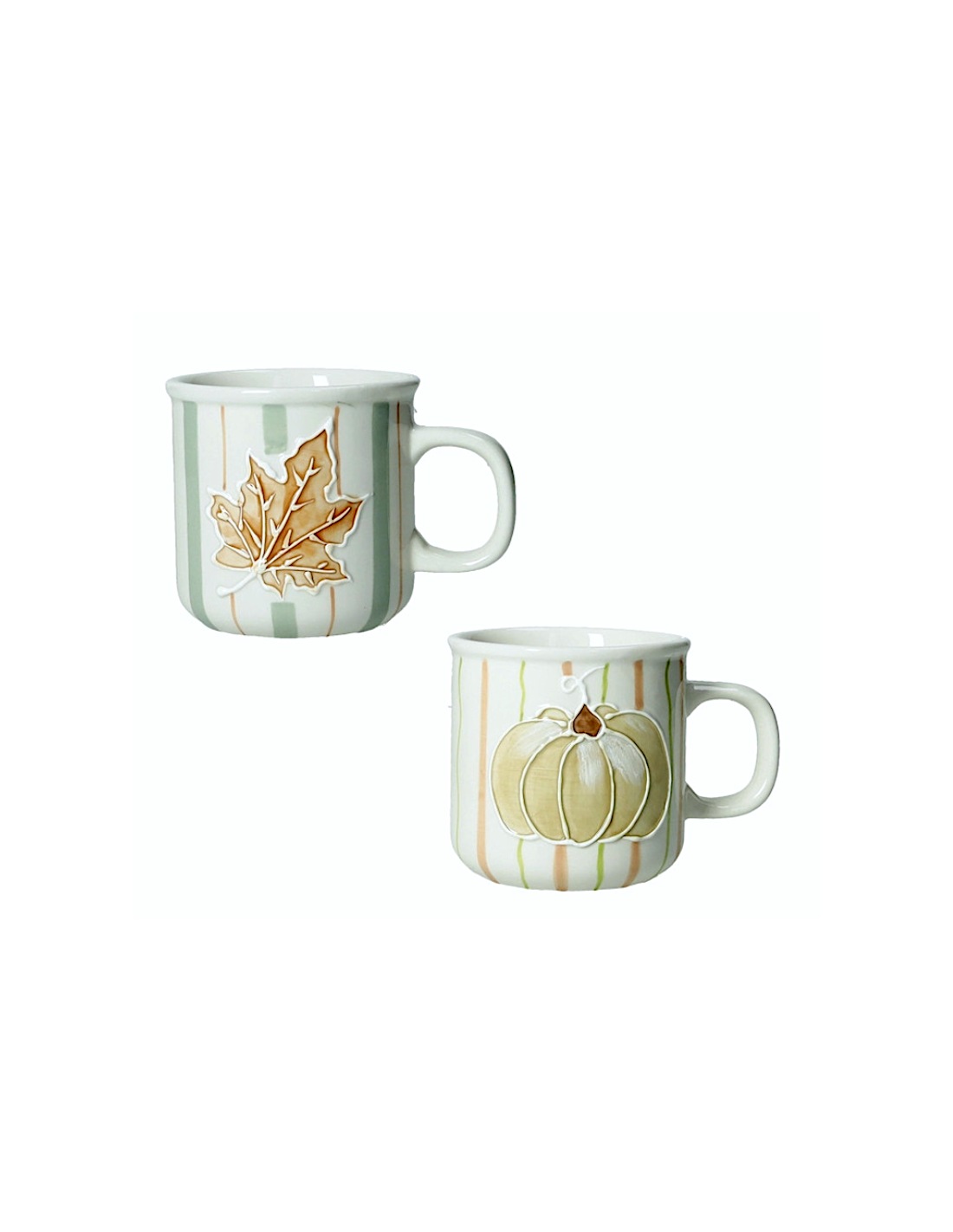 SET 2PZ TAZZE CAFFE ZUCCA E VITE
