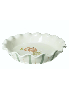 Tortiera Pirofila Tonda Le Zucche Brandani in Stoneware Ø 25,5 cm – shopincasa.it