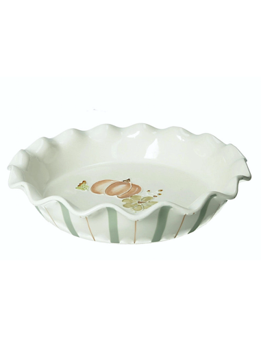 Tortiera Pirofila Tonda Le Zucche Brandani in Stoneware Ø 25,5 cm – shopincasa.it