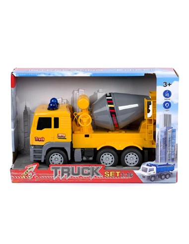 PRESCOLARI: vendita online BETONIERA CON LUCI E SUONI SCALA 1:16, VEICOLO GIOCATTOLO REALISTICO in offerta