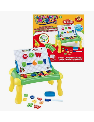 PRESCOLARI: vendita online LAVAGNA MAGNETICA CON LETTERE E NUMERI 30X33CM in offerta