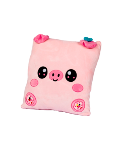 PELUCHE: vendita online CUSCINO MAIALINO 30X30CM IN MORBIDO PELUCHE in offerta