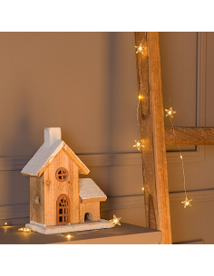 LUCI DI NATALE: vendita online Catena Stelle 1,2m con 12 MicroLED Bianco Caldo CR2032 PDQ, Luci Decorative Natalizie in offerta 2