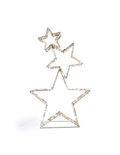 LUCI DI NATALE: vendita online Decorazione stelle di Natale 50x17x84cm con 350 LED, luminaria natalizia elegante in metallo e...