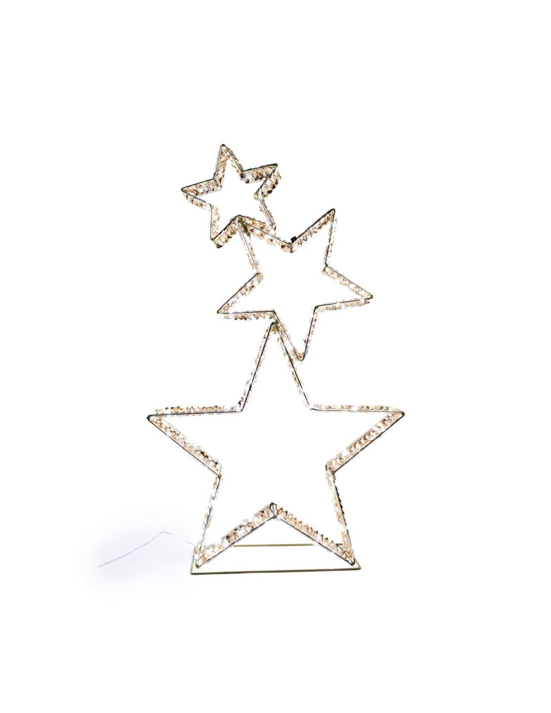 LUCI DI NATALE: vendita online Decorazione stelle di Natale 50x17x84cm con 350 LED, luminaria natalizia elegante in metallo e...