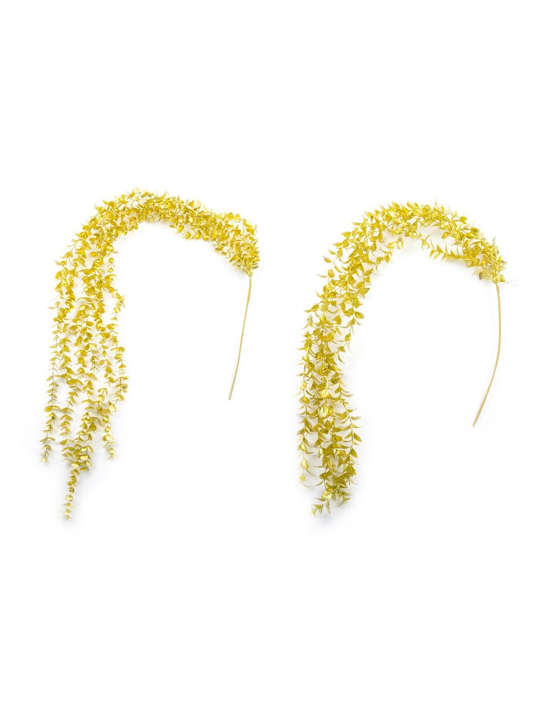 FIORI: vendita online Cadente Natalizio con foglie oro in plastica, decorazione elegante per albero, ghirlande e tavola in of...