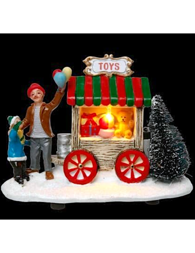 OGGETTISTICA NATALE: vendita online Accessorio per villaggio di Natale negozio di giocattoli 13X6X9CM assortito - La magia di...