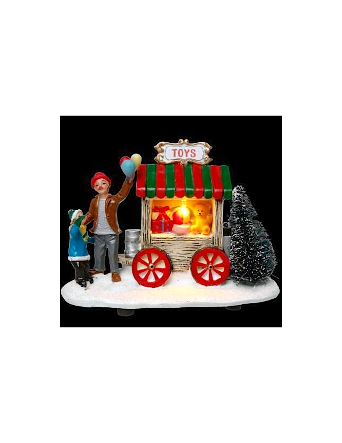 OGGETTISTICA NATALE: vendita online Accessorio per villaggio di Natale negozio di giocattoli 13X6X9CM assortito - La magia di...