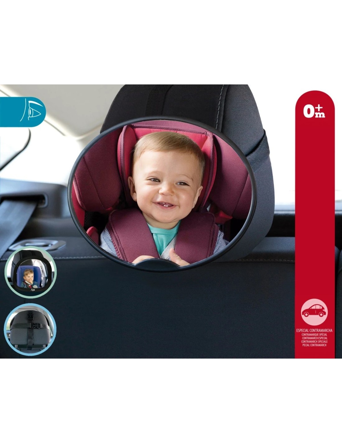 Specchietto retrovisore auto rotondo per bambini | Shopincasa
