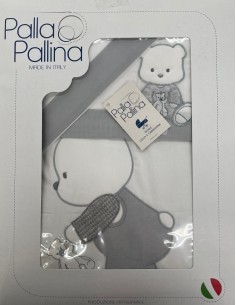 Completo piumone carrozzina Il Dono Grigio | 100% cotone Made in Italy | Shopincasa