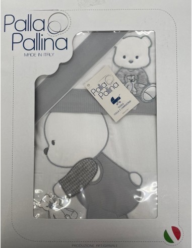 Completo piumone carrozzina Il Dono Grigio | 100% cotone Made in Italy | Shopincasa