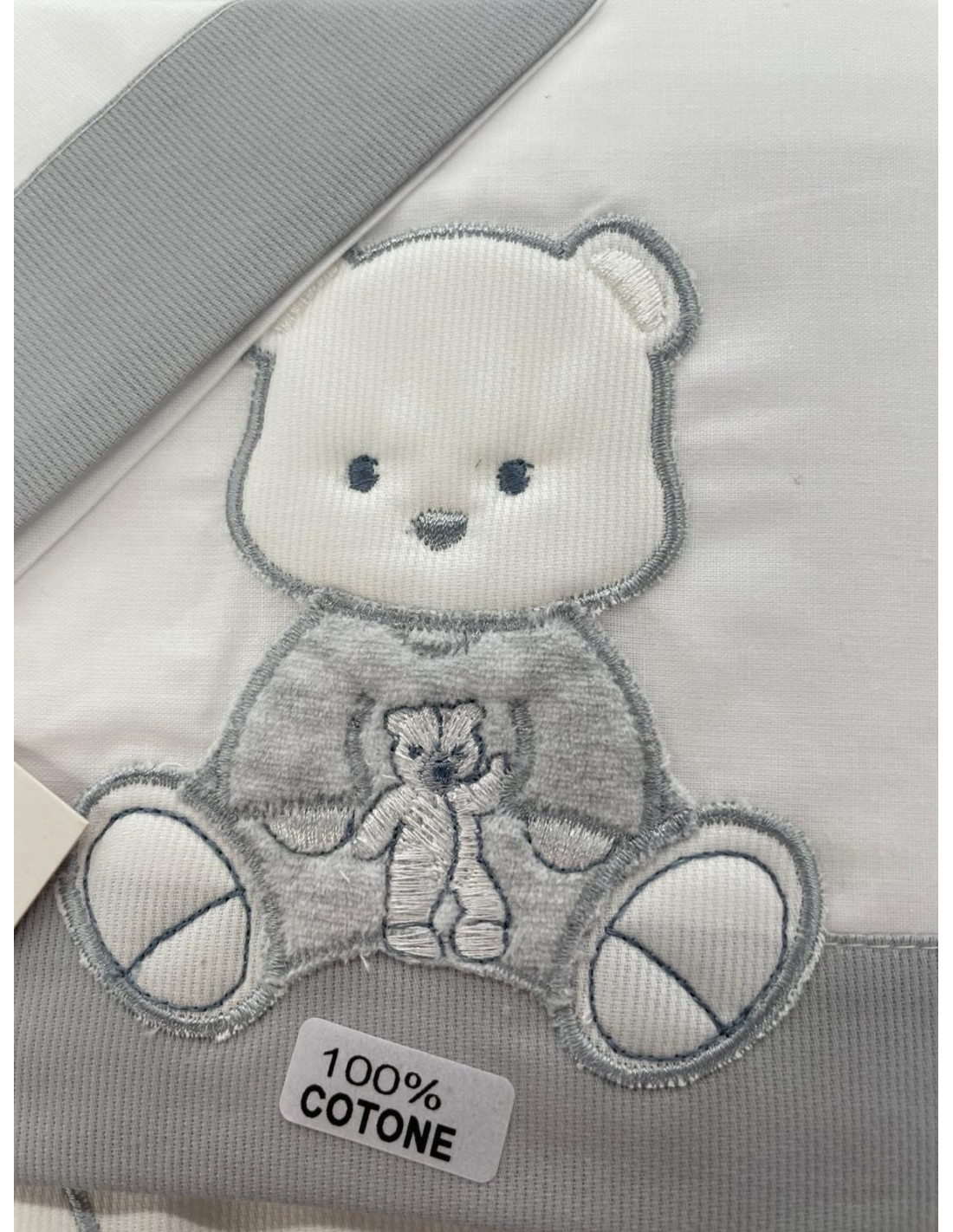 Completo piumone carrozzina Il Dono Grigio | 100% cotone Made in Italy | Shopincasa