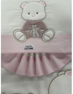 Completo piumone carrozzina Il Dono Rosa | 100% cotone Made in Italy | Shopincasa 2