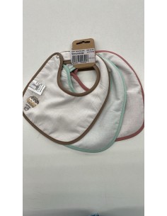 Tris bavaglini neonato Balloon Old Rose | 100% cotone Made in Italy | Shopincasa 2