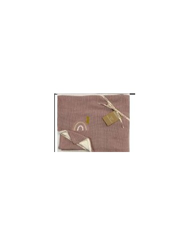 Coperta lana Rainbow Old Rose per carrozzina | 70x90 cm | Shopincasa