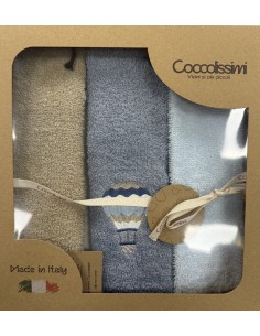 Tris asciugamani Balloon Avio | 100% cotone Made in Italy | Shopincasa