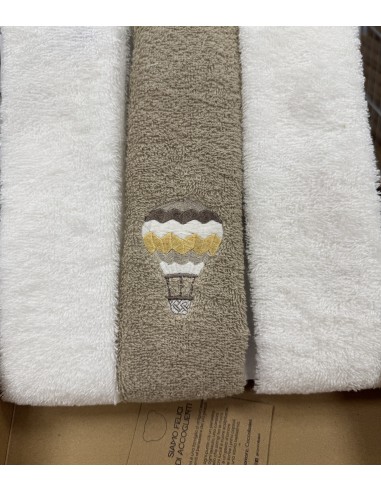 Tris asciugamani Balloon Moka | 100% cotone Made in Italy | Shopincasa