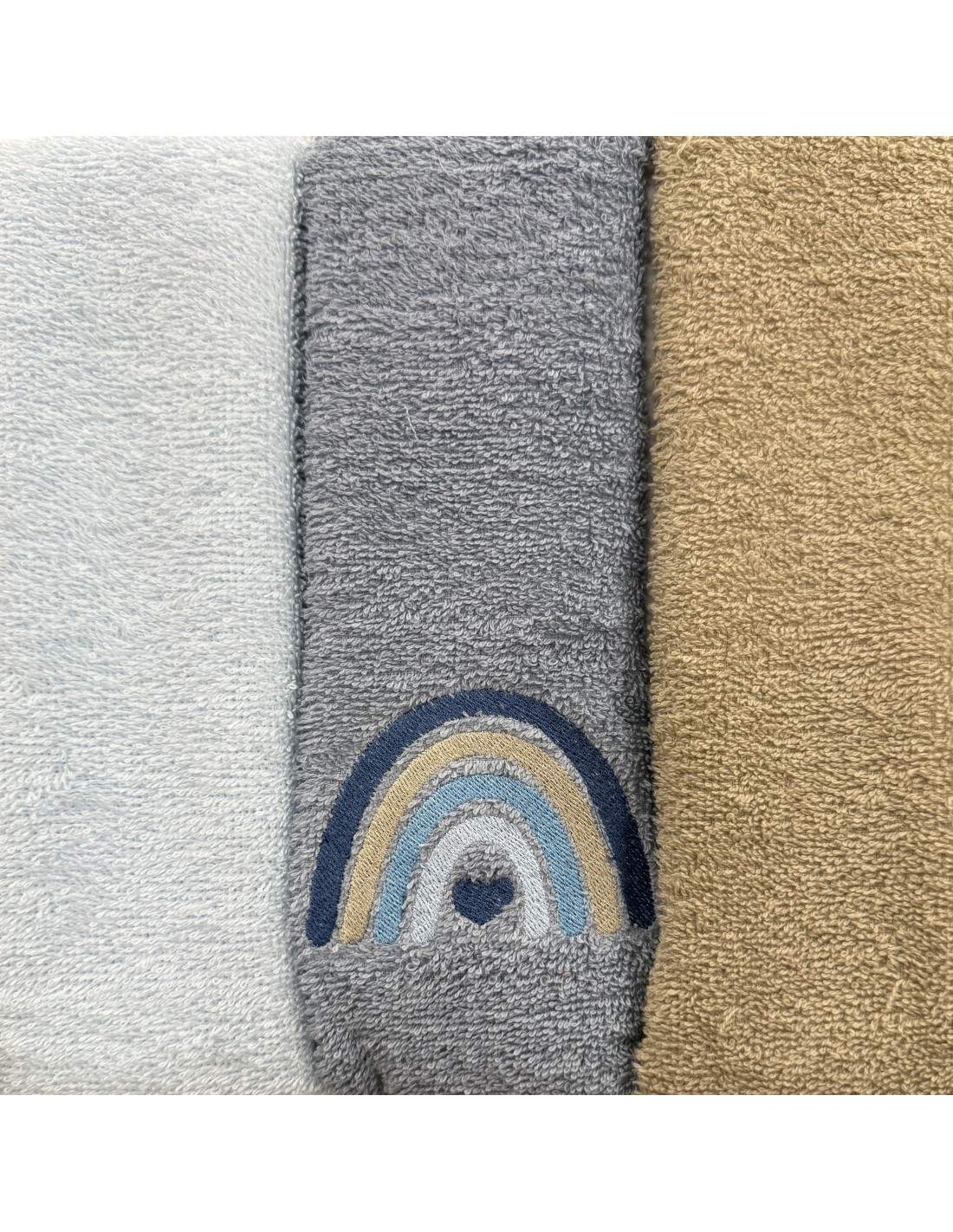 Tris asciugamani Rainbow Avio | 100% cotone Made in Italy | Shopincasa