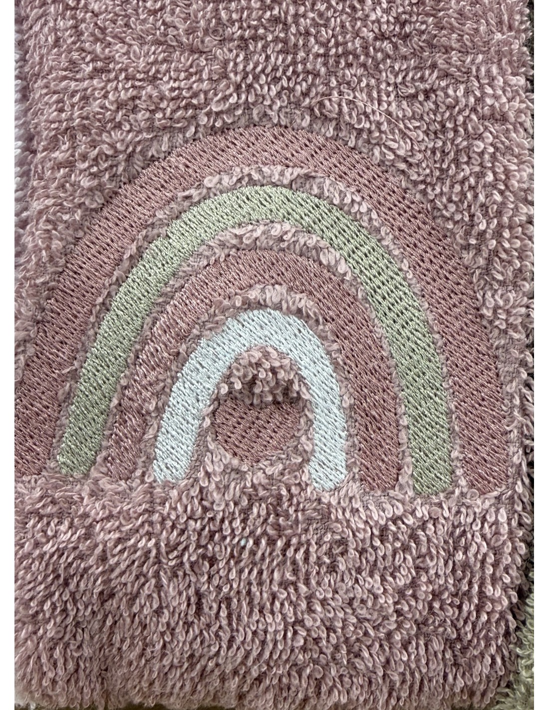 Tris asciugamani Rainbow Old Rose | 100% cotone Made in Italy | Shopincasa