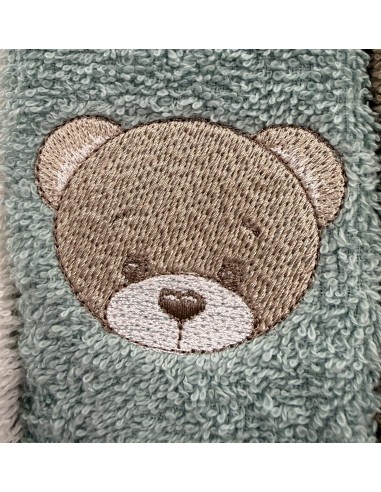 Tris asciugamani Teddy Agave | 100% cotone Made in Italy | Shopincasa
