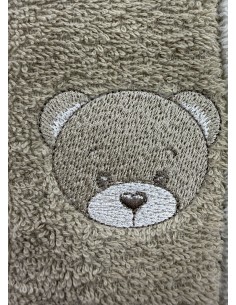 Tris asciugamani Teddy Moka | 100% cotone Made in Italy | Shopincasa