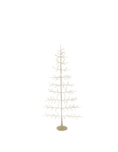 LUCI DI NATALE: vendita online Albero Conico 2D Tiglio Bianco H150cm con 186 MicroLED FlashLED, Rami Modellabili in offerta
