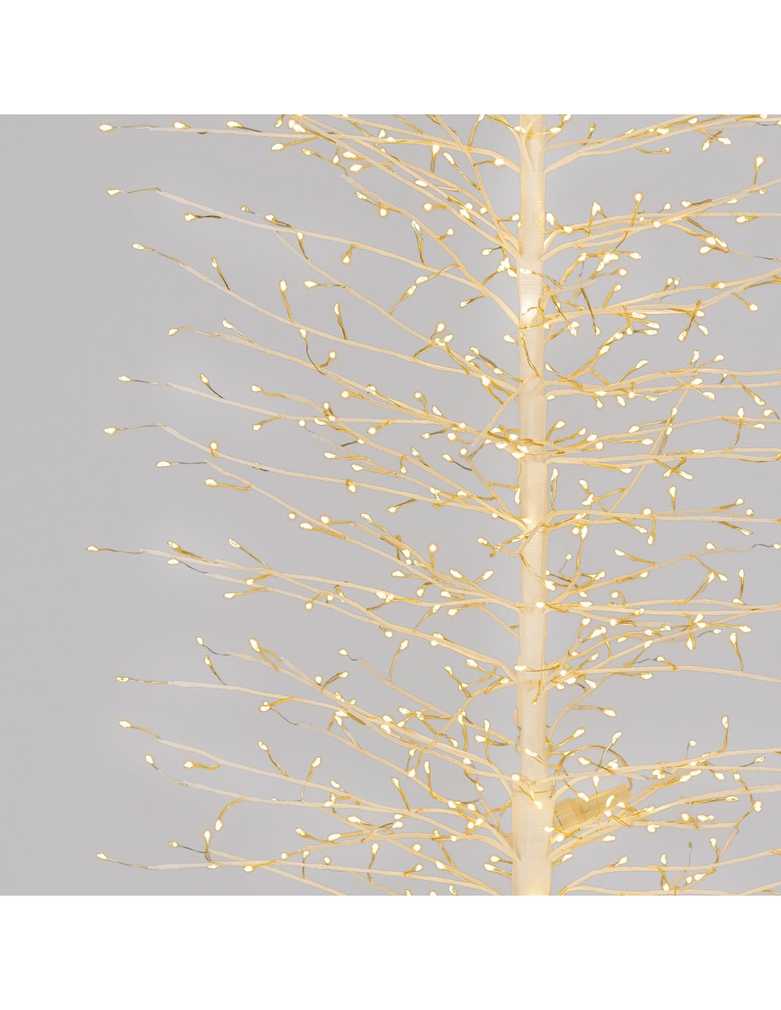 LUCI DI NATALE: vendita online Albero Tiglio Slim Bianco H170cm con 1416 MicroLED FlashLED Diamond, Rami Modellabili in offerta