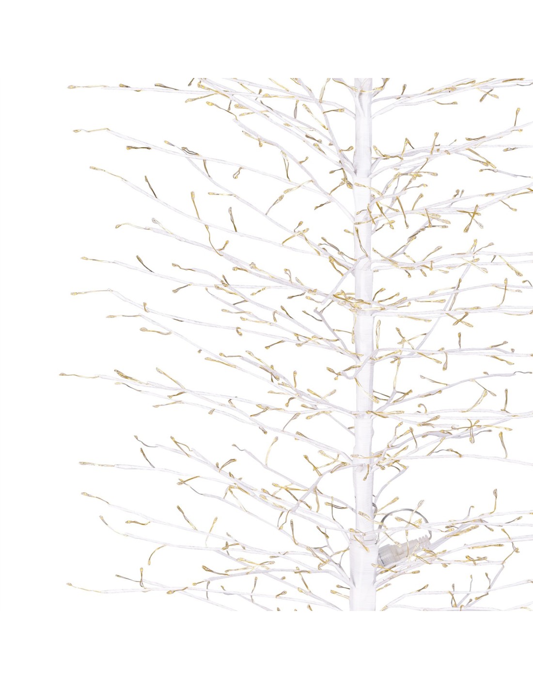 LUCI DI NATALE: vendita online Albero Tiglio Slim Bianco H170cm con 1416 MicroLED FlashLED Diamond, Rami Modellabili in offerta