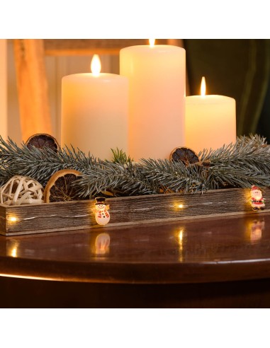 LUCI DI NATALE: vendita online Catena Decorata D2 1m con 10 MicroLED Bianco Caldo Mix4 PDQ, Luci Natalizie Decorative a Batte...