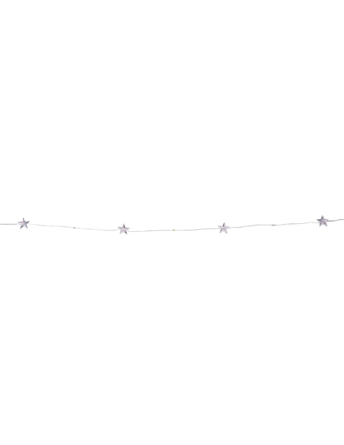 LUCI DI NATALE: vendita online Catena Stelle 1,2m con 12 MicroLED Bianco Caldo CR2032 PDQ, Luci Decorative Natalizie in offerta