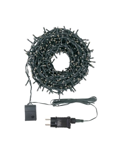LUCI DI NATALE: vendita online Catena MiniCluster Ø6cm 30m StarFall Light 1660 LED Bianco Caldo, Luci Natalizie Steady+Chasin...