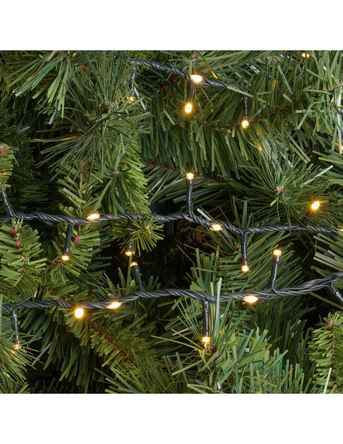 LUCI DI NATALE: vendita online Catena MiniCluster Ø6cm 30m StarFall Light 1660 LED Bianco Caldo, Luci Natalizie Steady+Chasin...