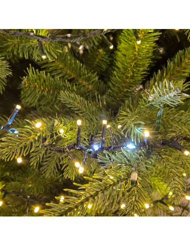 LUCI DI NATALE: vendita online Catena MiniCluster Ø6cm 30m StarFall Light 1660 LED Bianco Caldo e Bianco in offerta