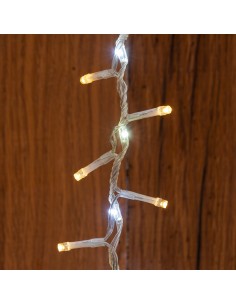LUCI DI NATALE: vendita online Tenda StarFall Light 460xH80cm 1152 LED Bianco Caldo e Bianco Cavo Trasparente in offerta 2