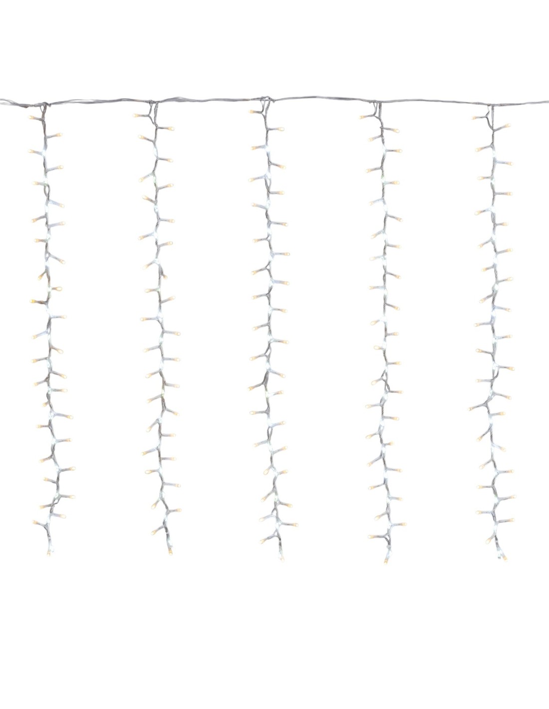 LUCI DI NATALE: vendita online Tenda StarFall Light 460xH80cm 1152 LED Bianco Caldo e Bianco Cavo Trasparente in offerta