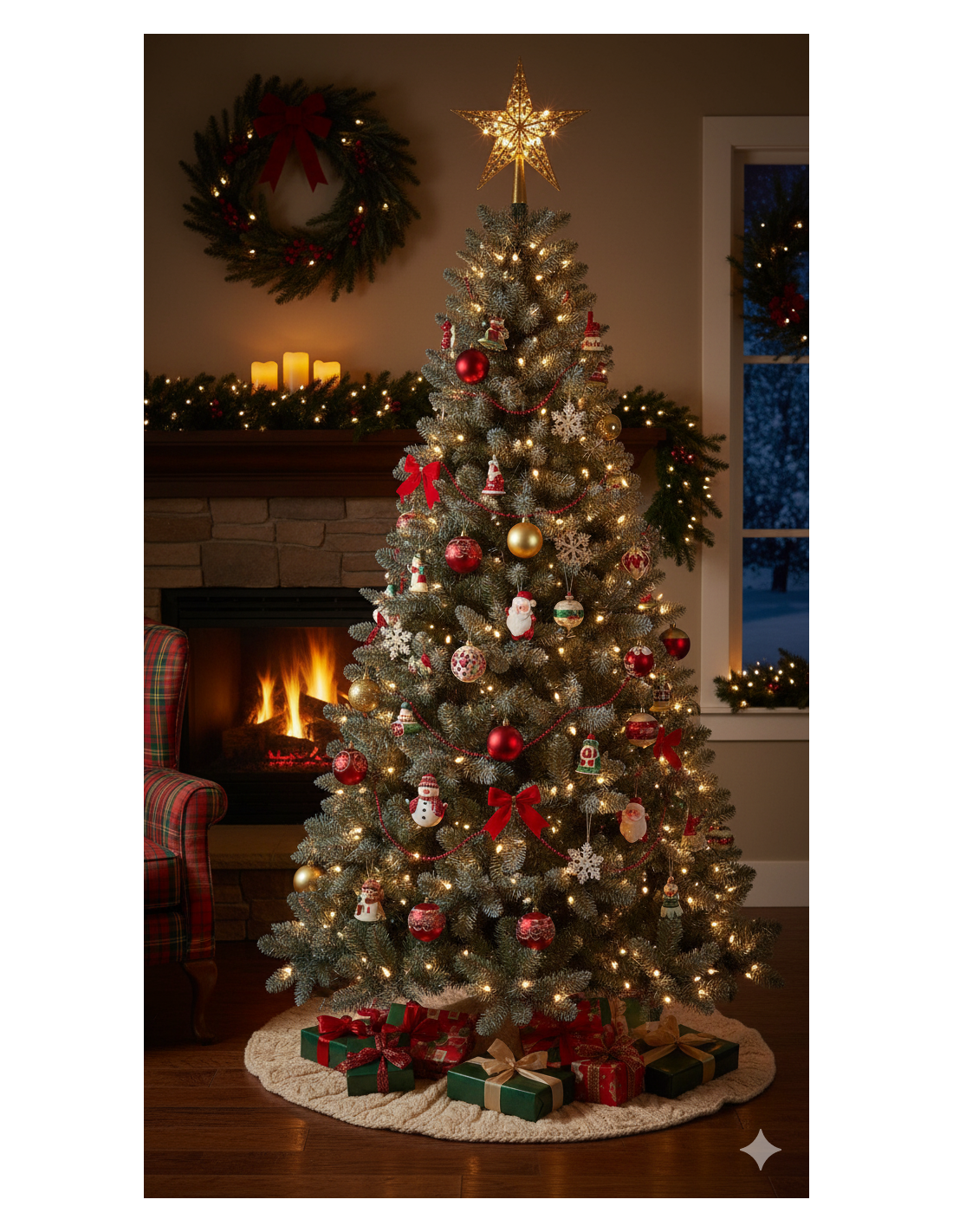 ALBERI E BASI DI NATALE: vendita online Albero di natale "Colosseo" 210cm e un diametro di 114cm con 350LED Bianco Caldo in o...