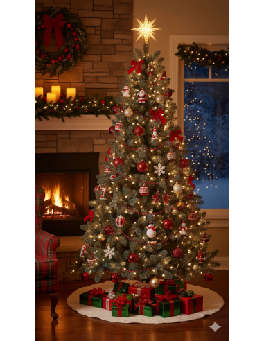 ALBERI E BASI DI NATALE: vendita online Albero di Natale "colosseo" altezza 270cm e diametro 142cm con 550 led bianco caldo i...