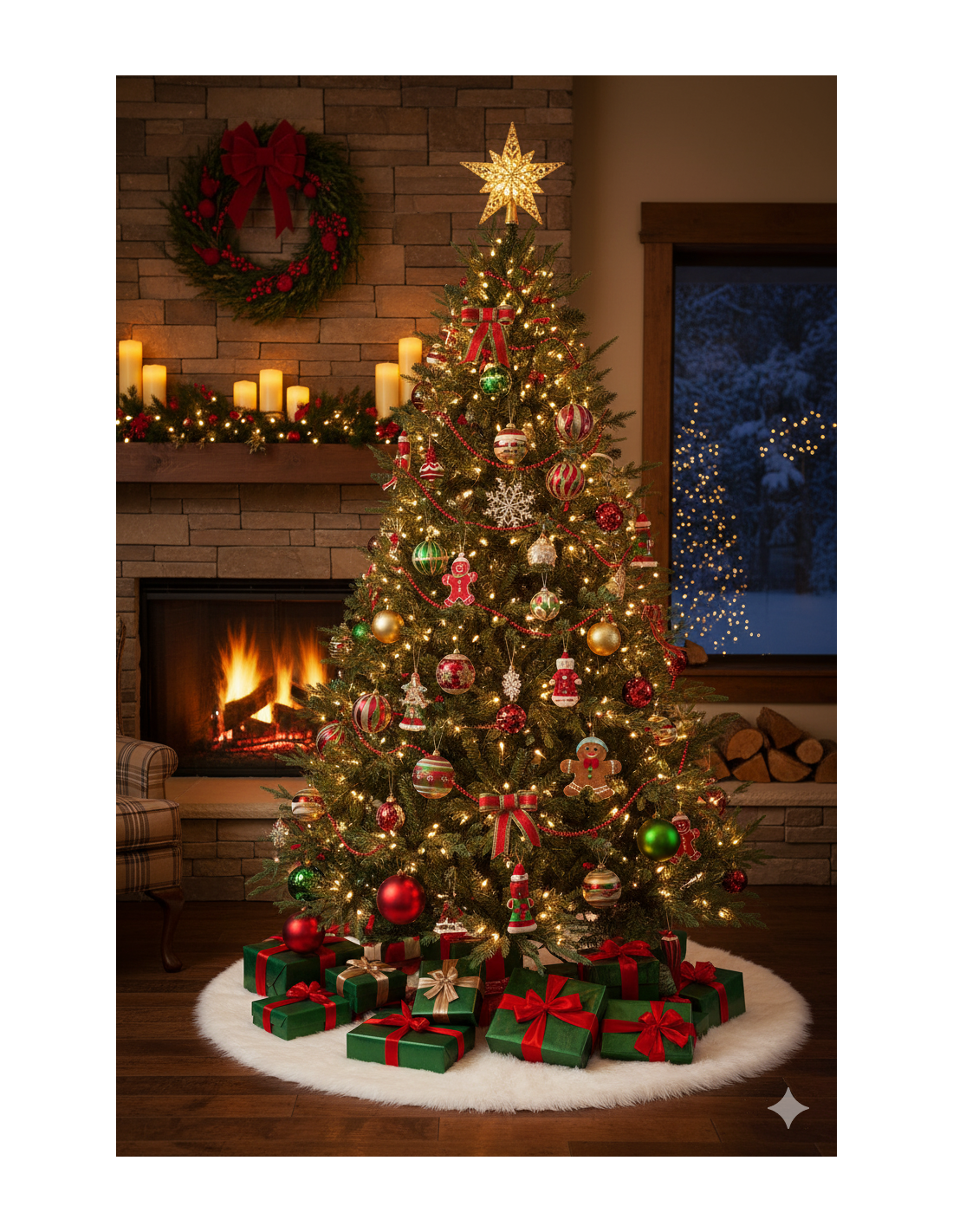 ALBERI E BASI DI NATALE: vendita online Albero di Natale Yellowstone H210cm diam 160 con 1000 LED bianco caldo, abete artific...