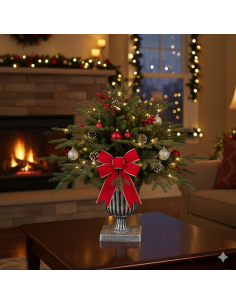 ALBERI DI NATALE: vendita online Pinetto di Natale H75cm PE+PVC con vaso, albero artificiale compatto realistico per tavoli e...