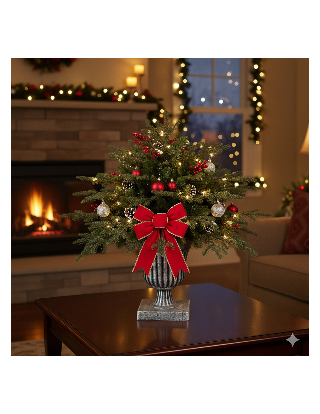 ALBERI DI NATALE: vendita online Pinetto di Natale H150cm floccato PE+PVC con vaso, albero artificiale innevato realistico ed...