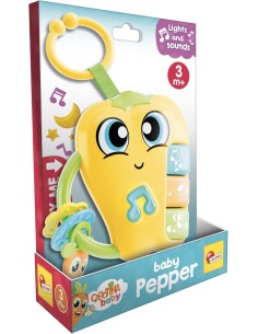 INFANZIA: vendita online CAROTINA BABY PEPPER, SONAGLIO ELETTRONICO, MASSAGGIAGENGIVE, GIOCO SENSORIALE 0+, 13X6 CM in offerta