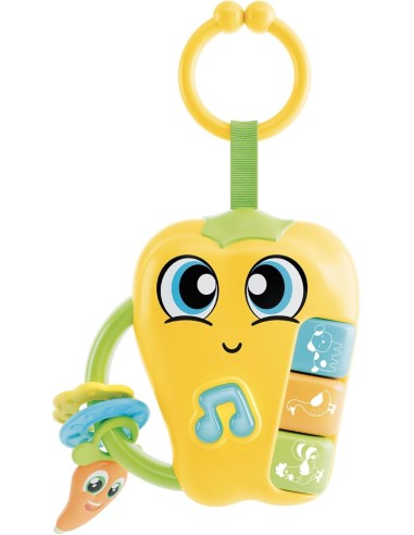 INFANZIA: vendita online CAROTINA BABY PEPPER, SONAGLIO ELETTRONICO, MASSAGGIAGENGIVE, GIOCO SENSORIALE 0+, 13X6 CM in offerta