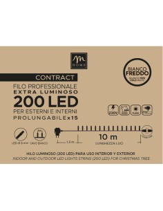 TENDA 200 LED BIANCO FREDDO DA ESTERNO CON FLASH