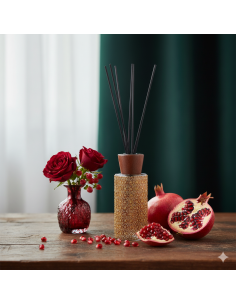 OGGETTISTICA NATALE: vendita online Diffusore strass di Natale 200ml vetro profumo melograno, fragranza natalizia elegante e ... 2