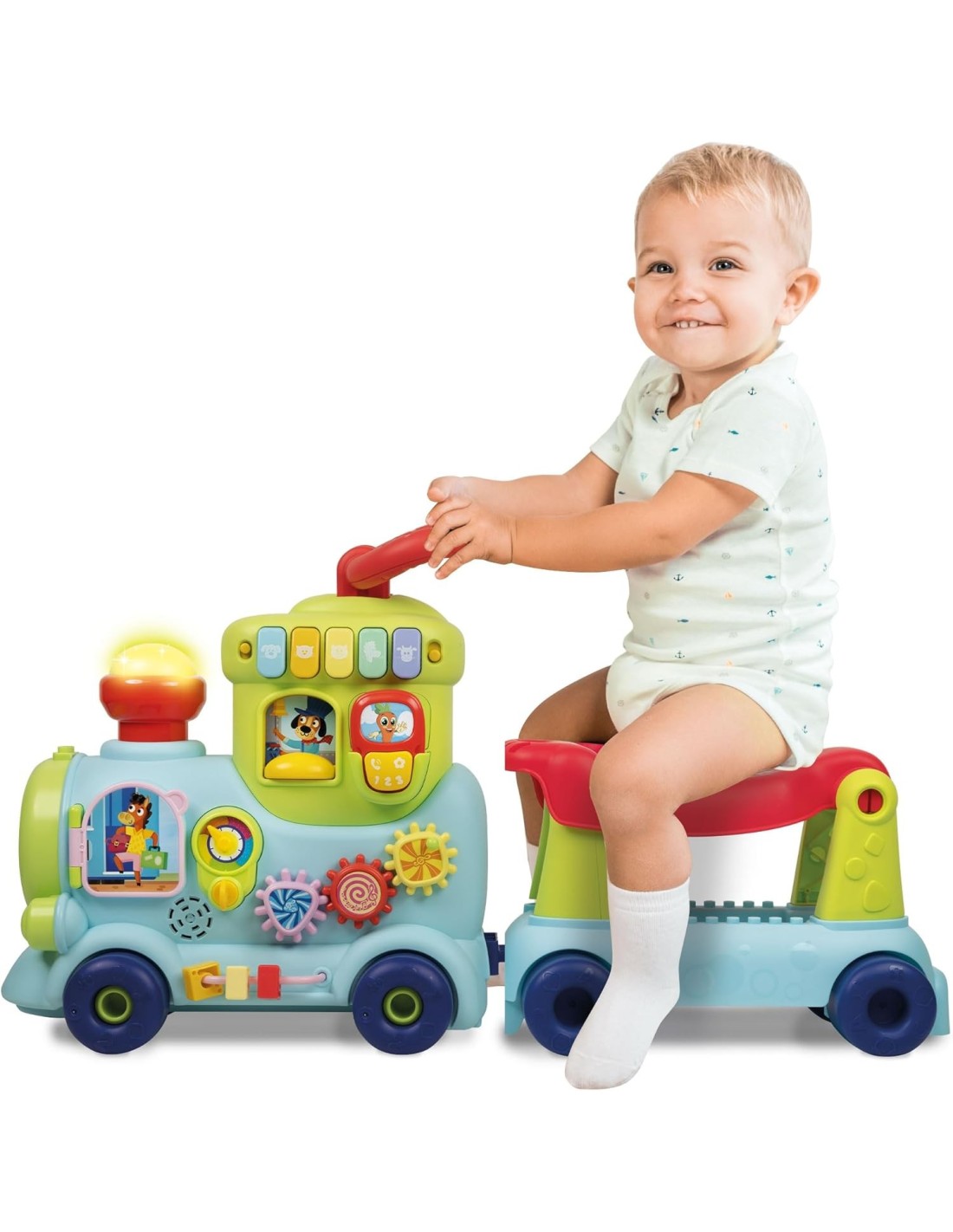 INFANZIA: vendita online TRENINO CAVALCABILE CAROTINA BABY, INTERATTIVO, EDUCATIVO, LUMINOSO, SUONI, LISCIANI GIOCHI in offerta