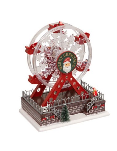 GIOSTRINE E VILLAGGI: vendita online Villaggio di Natale Fééric Lights & Christmas Ruota Grande, decorazione luminosa con LED...