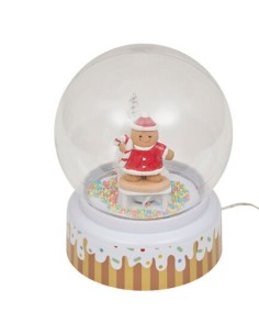 OGGETTISTICA NATALE: vendita online Decorazione palla di neve di Natale 13x18cm Pan di Zenzero - La magia di Natale illumina ...