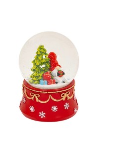 OGGETTISTICA NATALE: vendita online Decorazione palla di neve di Natale 10x14cm gnomo in resina assortita - La magia di Natal...