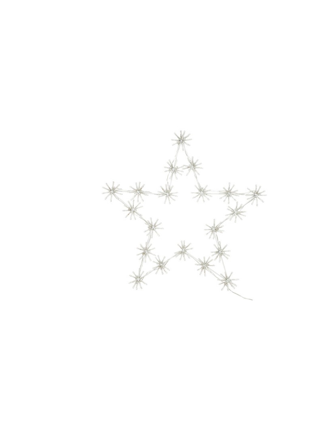 LUCI DI NATALE: vendita online Decorazione Stella di Natale 60cm per Esterno, 200 LED Bianco Caldo, con Trasformatore, Uso Pr...